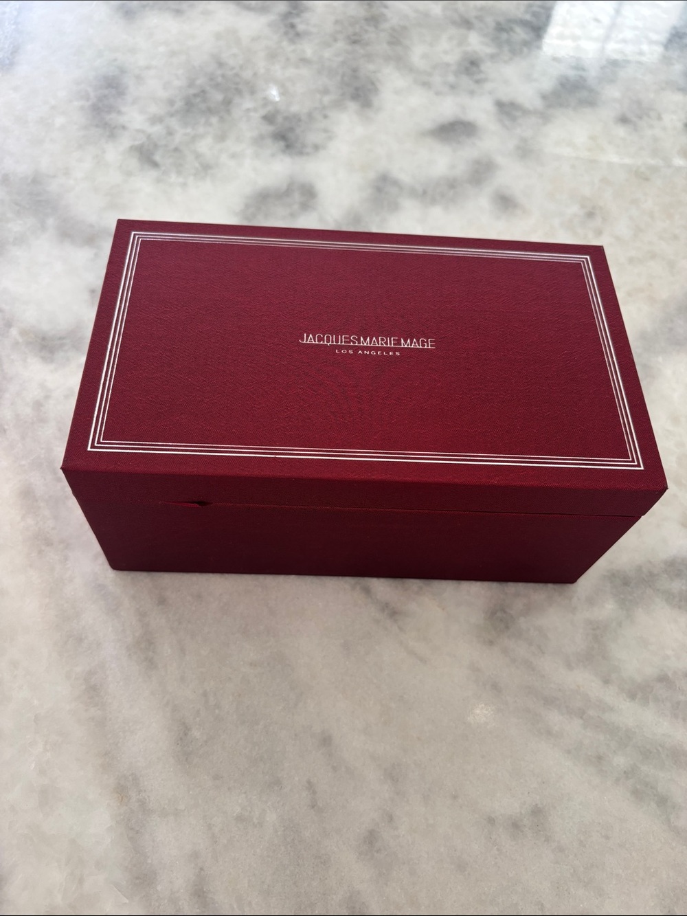 Jacques Marie Mage Glasses box  - Burgundy